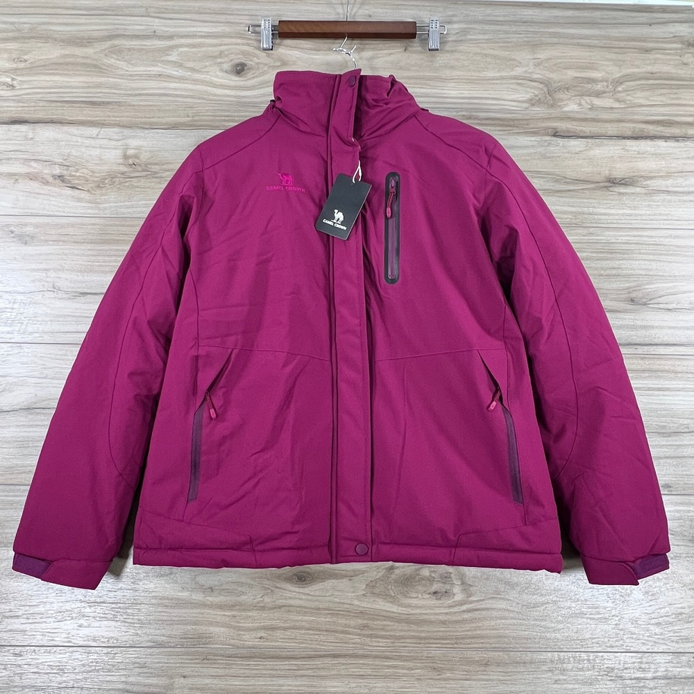 Camel Crown Womens Ski Jacket Magenta Purple Insulated Winter Coat ZA22264404H L